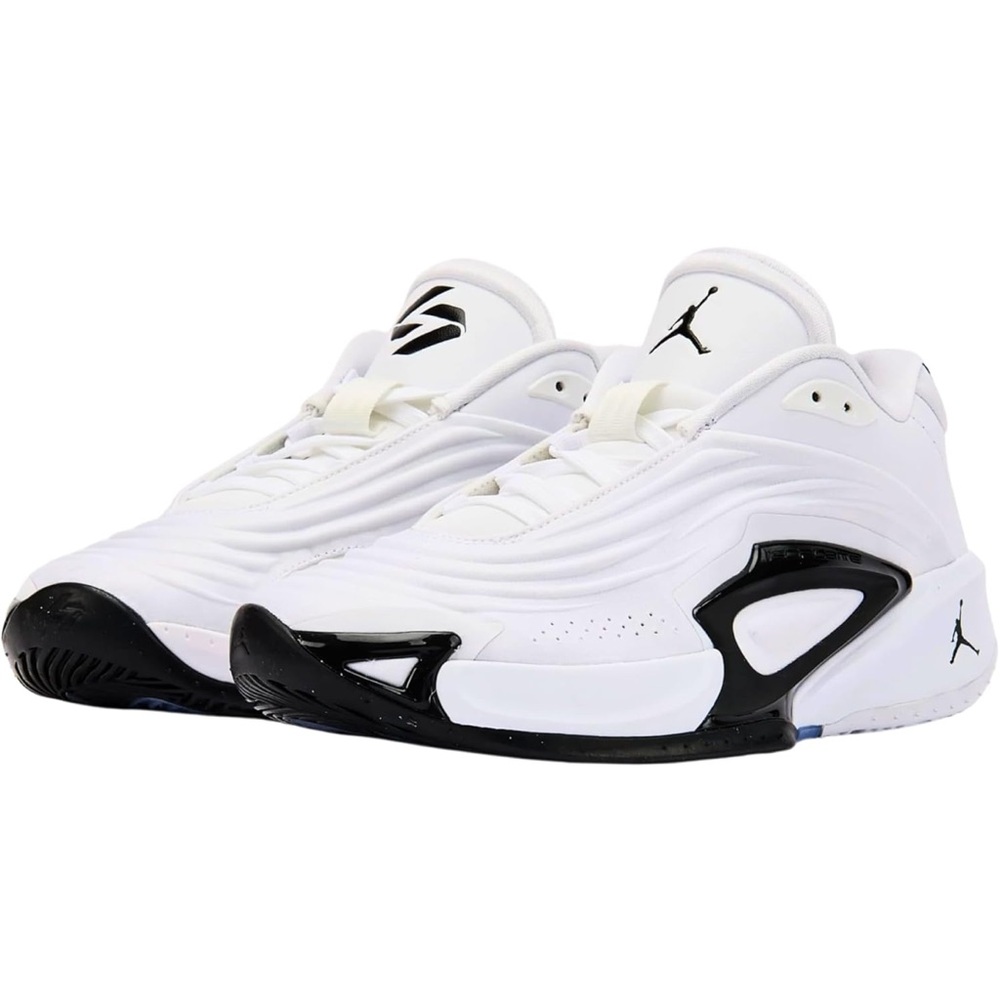 Jordan Men's White and Black Athletic Sneakers